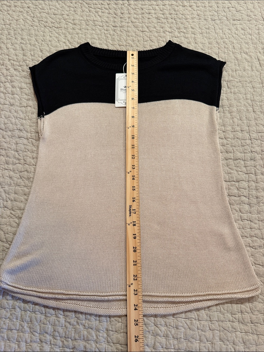 Color Block Cap Sleeve Top - Picture 6 of 6